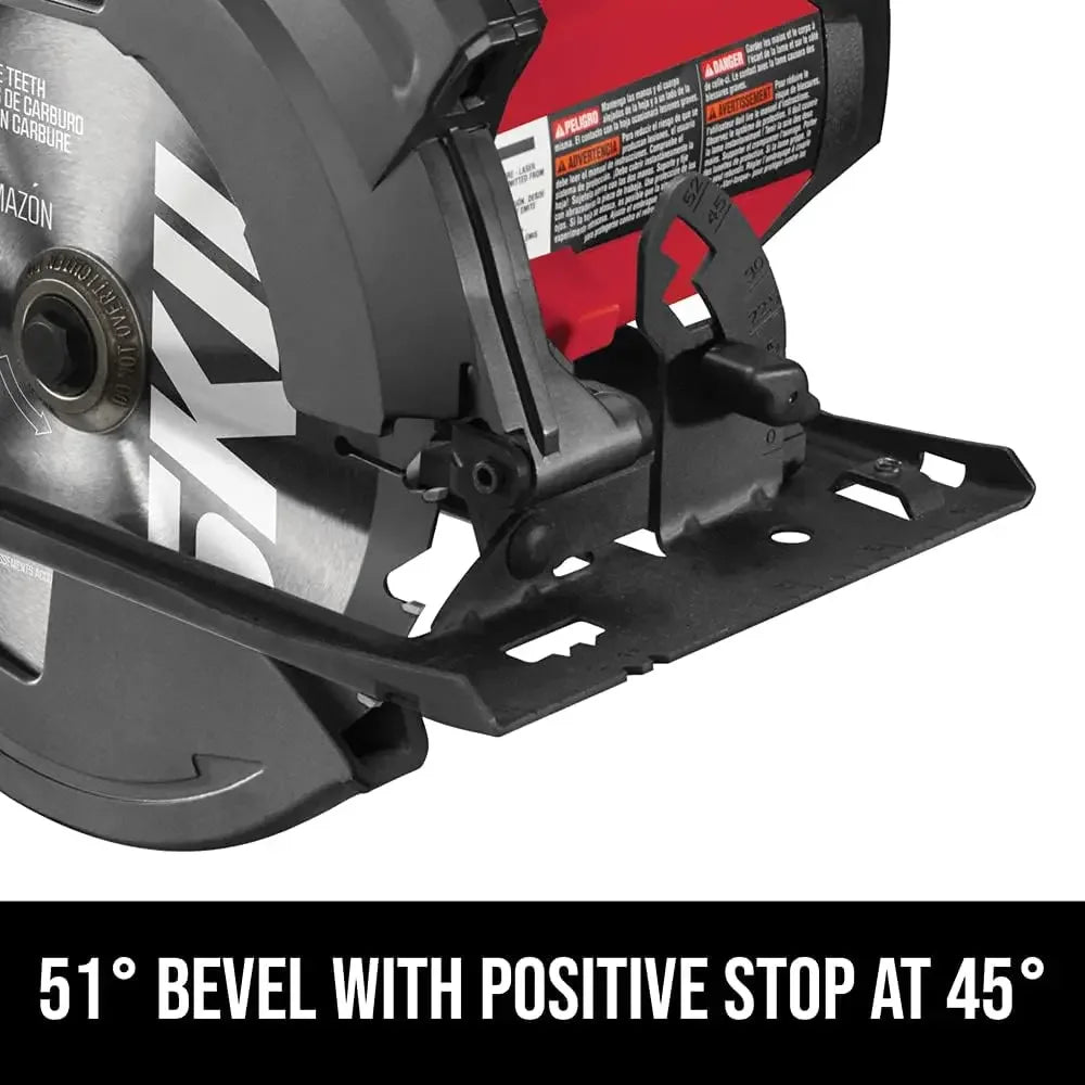 15 Amp 7-1/4 Inch Circular Saw with Single Beam Laser Guide - 5280-01 Home Improvement Power Tools