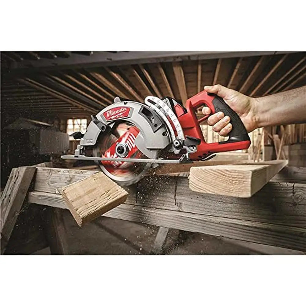 Rear Handle Circular Saw 7-1/4 HSS Blade Woodworking Power Tool